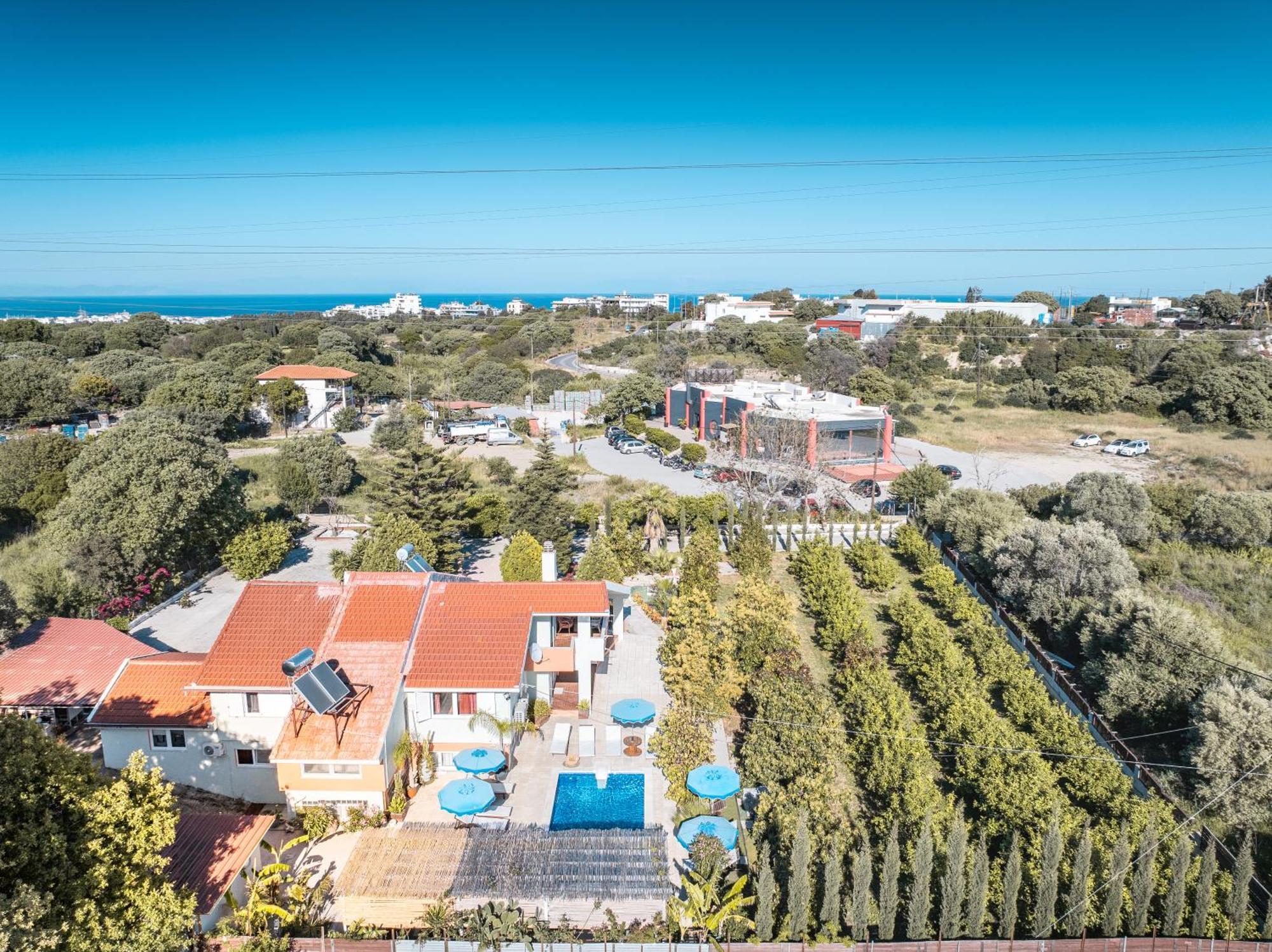 Artzy Villa Rhodes City Extérieur photo