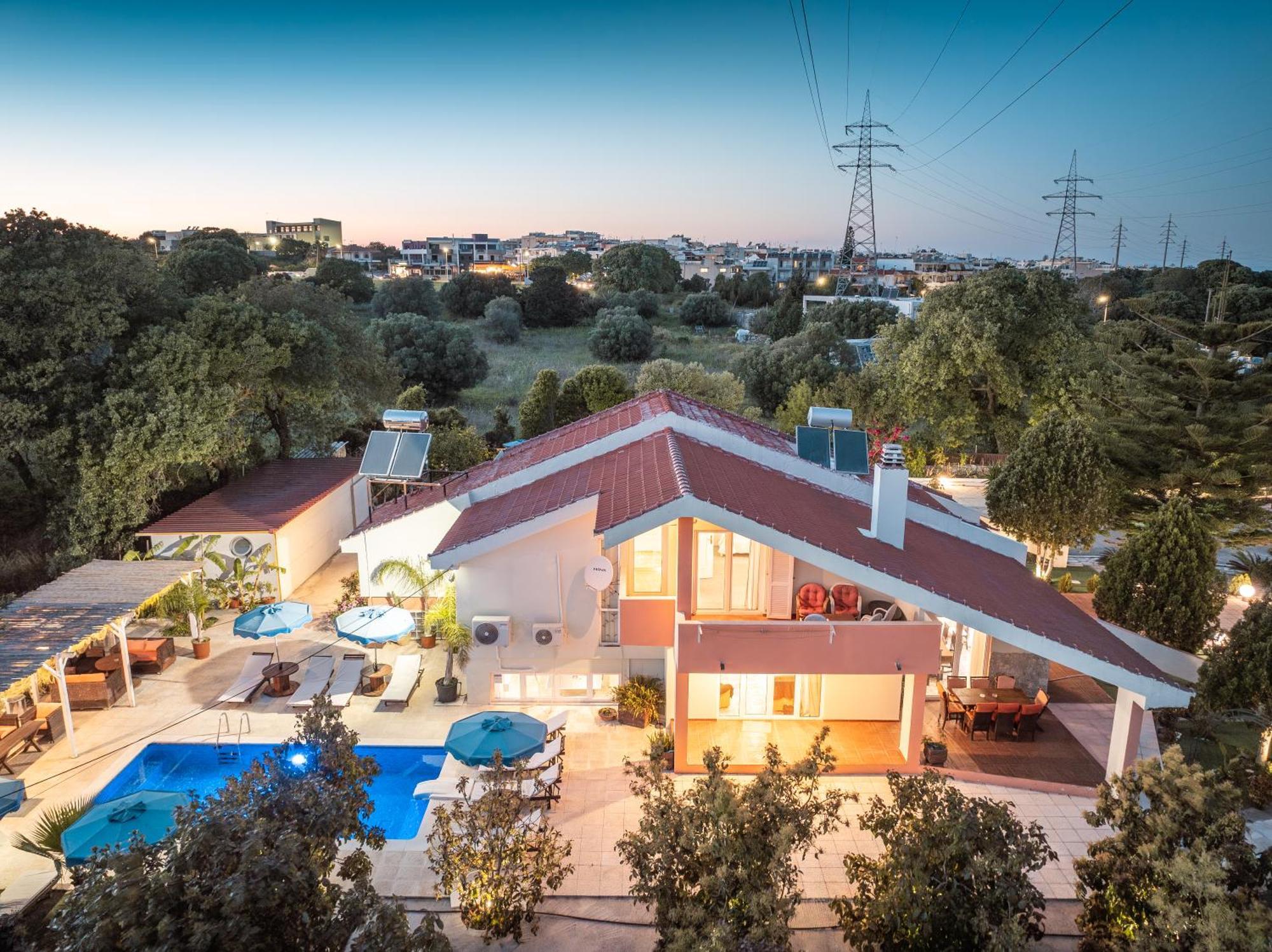 Artzy Villa Rhodes City Extérieur photo